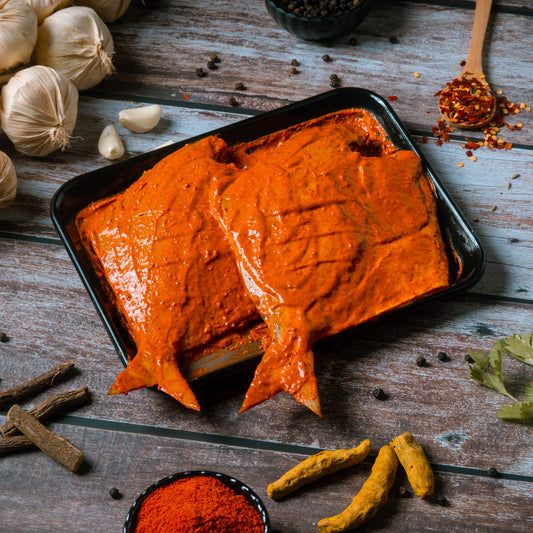 Chef Horecana Marinated Pomfret Fish – Coastal Style, Ready-to-Cook Delight