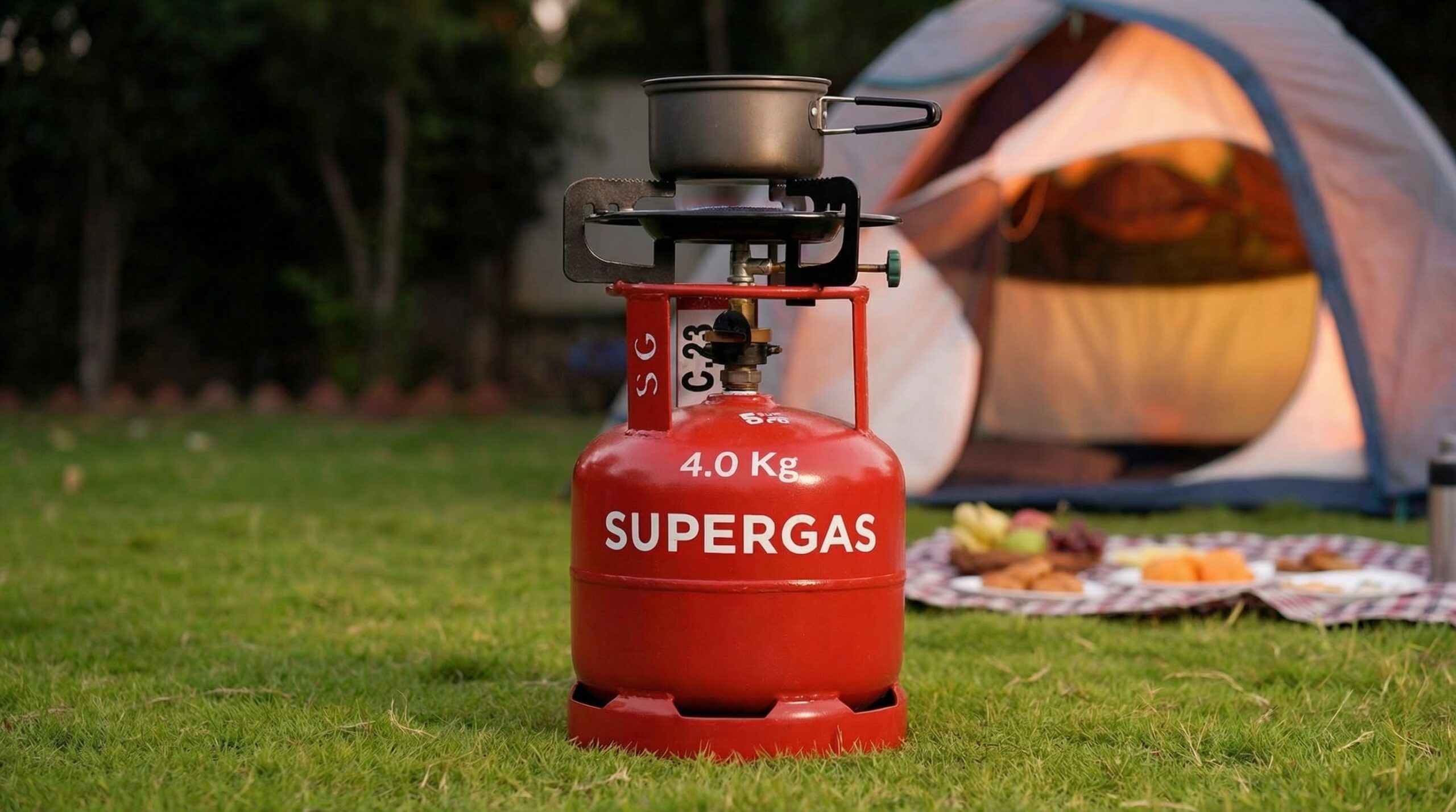 Chef HORECANA SuperGas – 4 KG Domestic LPG Cylinder (Mini / Portable) 4 4 kg Domestic Cylinder