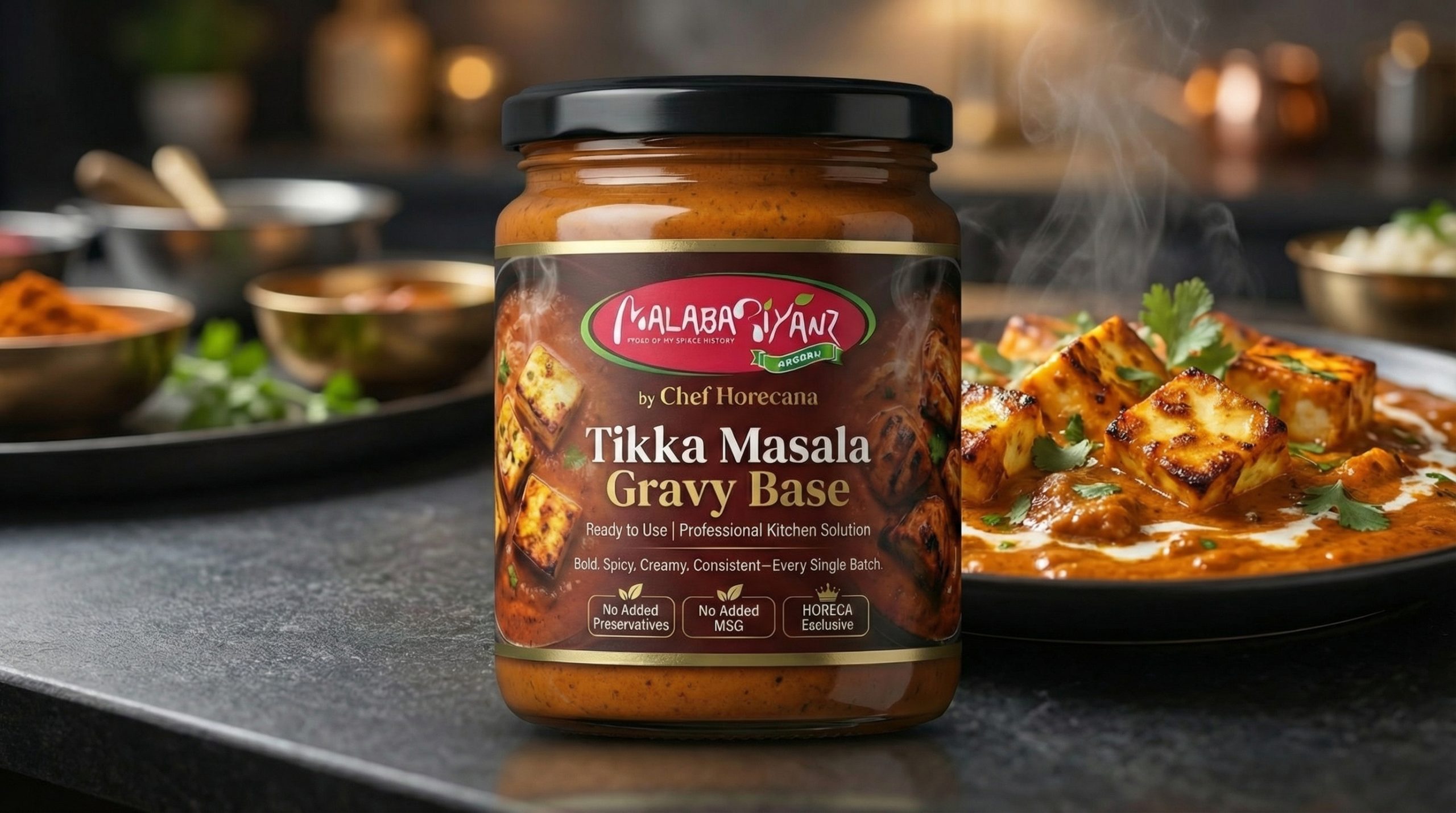 Chef Horecana Tikka Masala Gravy Base – Authentic & Ready-to-Cook Indian Curry Base 3 Tikka Masala