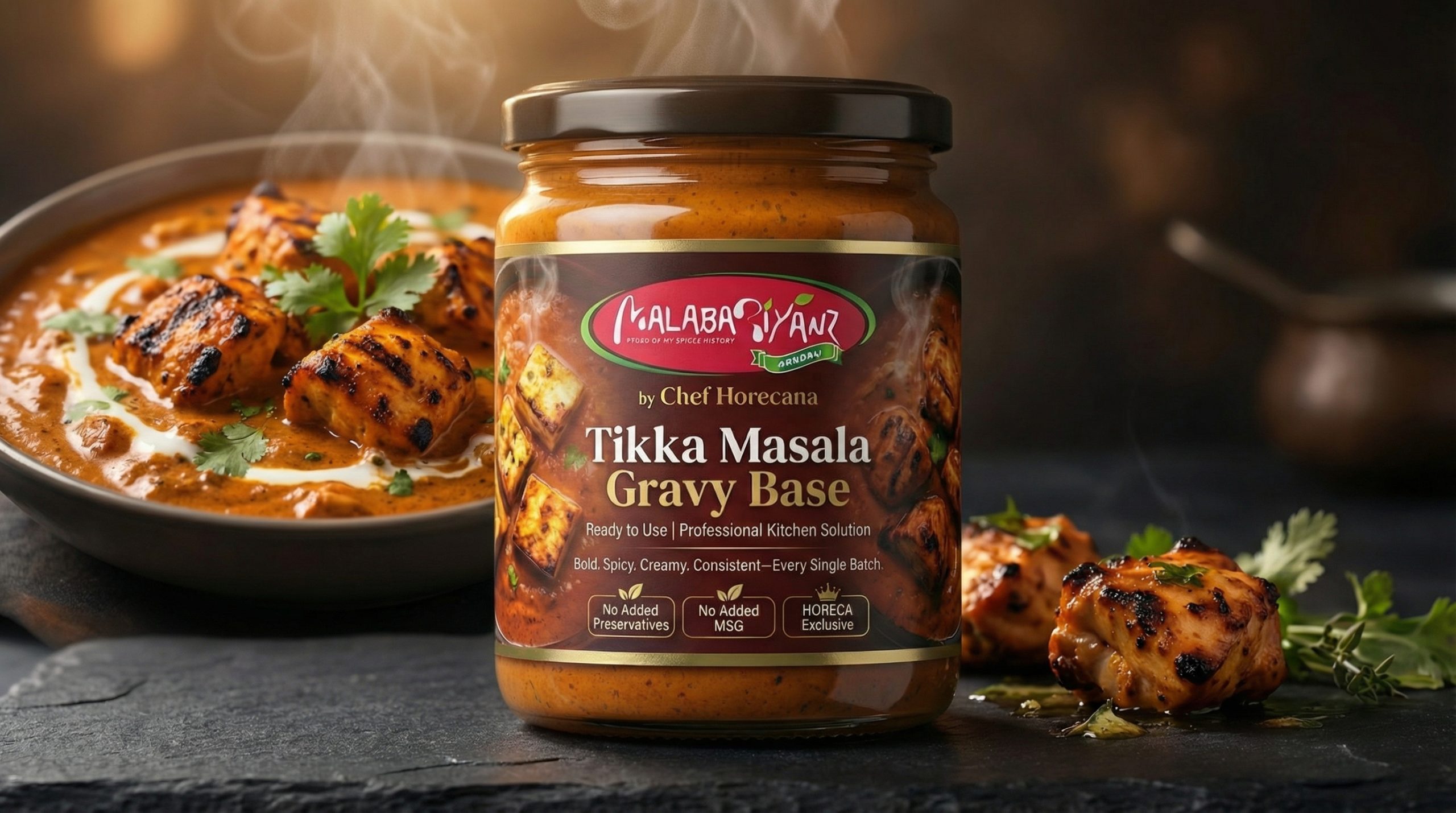 Chef Horecana Tikka Masala Gravy Base – Authentic & Ready-to-Cook Indian Curry Base 2 Tikka Masala