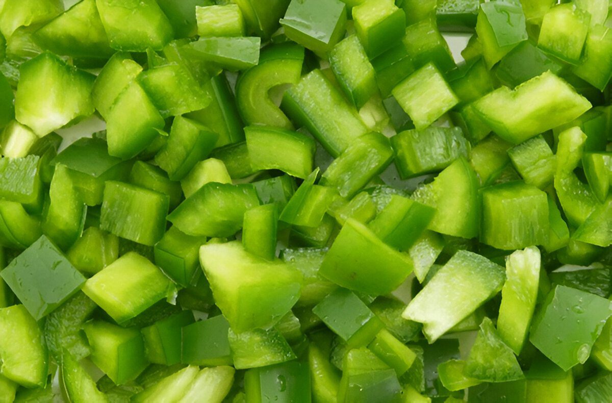 Chef Horecana Fresh Cut Capsicum – Sliced, Diced & Ready-to-Cook 4 Capsicum